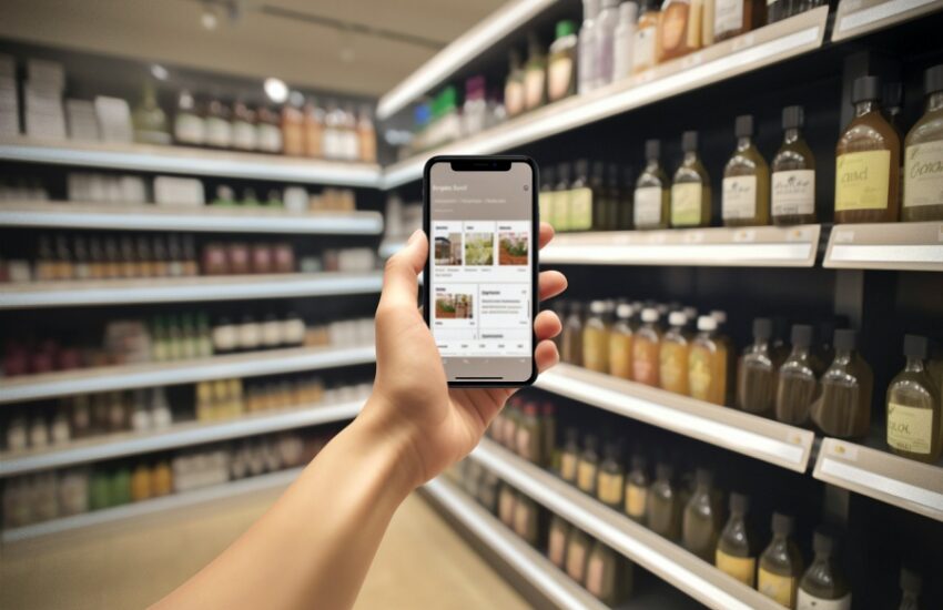 AR mobile app for grocery store use